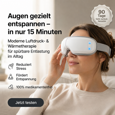 VisoTherm™ – Elektrisches Augenmassagegerät mit Wärme & Luftdruck